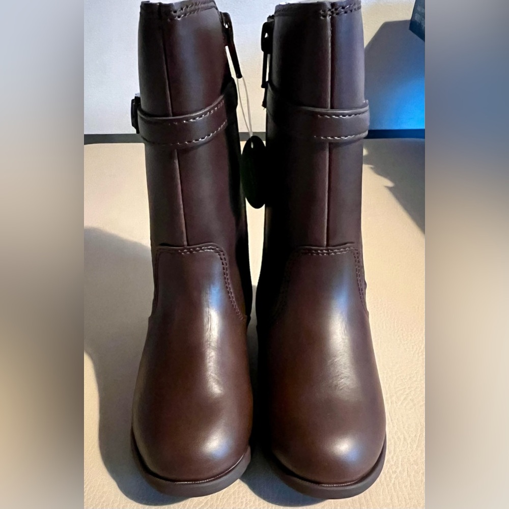 Stride Rite NWT Josephine Brown Knee High Boots Size 7W toddler